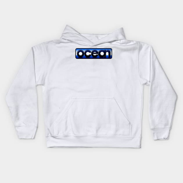 Ocean Kids Hoodie by Retro8Bit Fashion Store